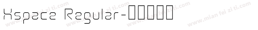 Xspace Regular字体转换